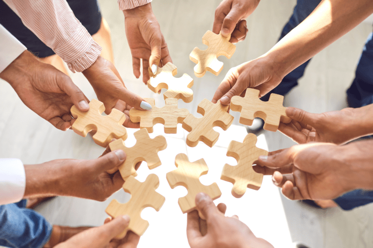 AIM Puzzle Pieces Fitting Together