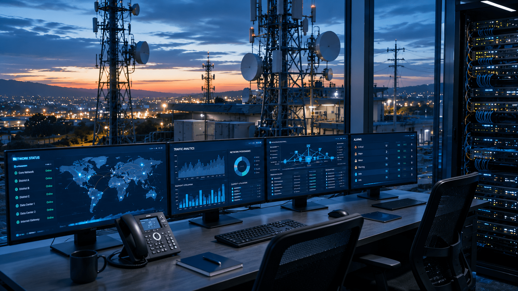 Telecom and utilities organization managing large-scale change