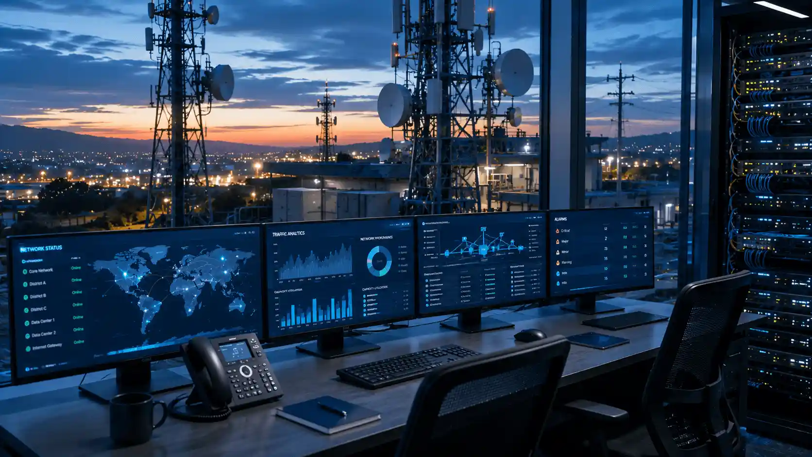 Telecom and utilities organization managing large-scale change