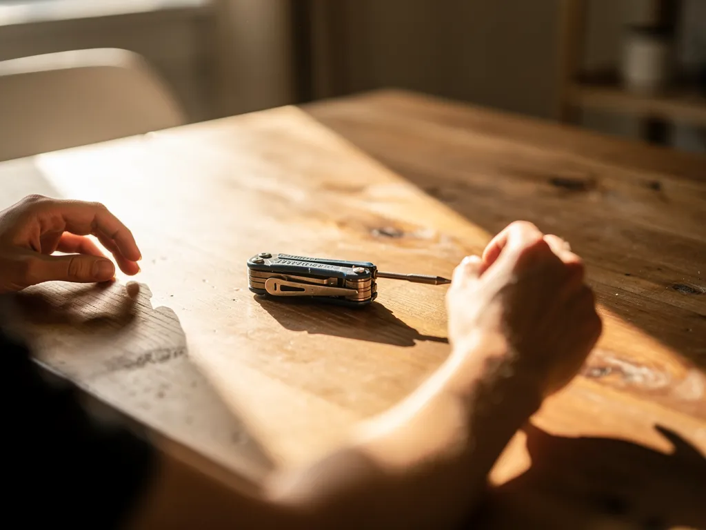 Hand reaching for a plug to take the first small action