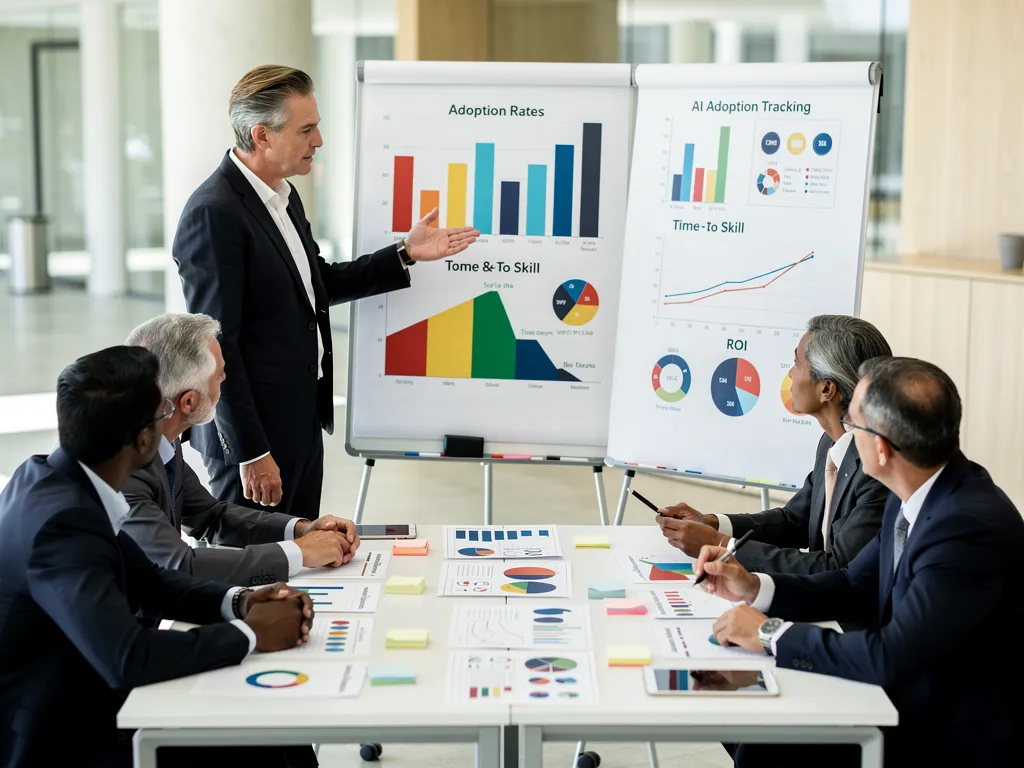 What Metrics Track Adoption Rates and ROI in AI Deployments