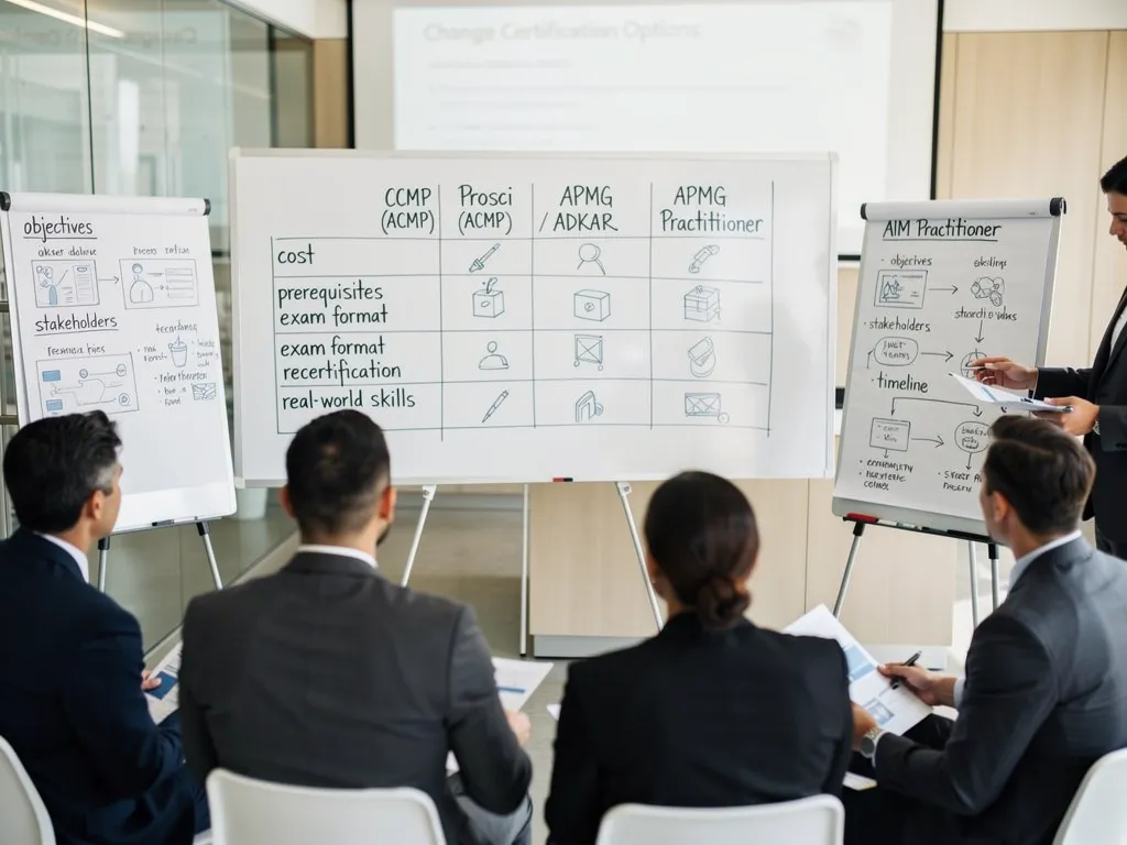 CCMP vs. Prosci, APMG, and AIM: Quick Comparison