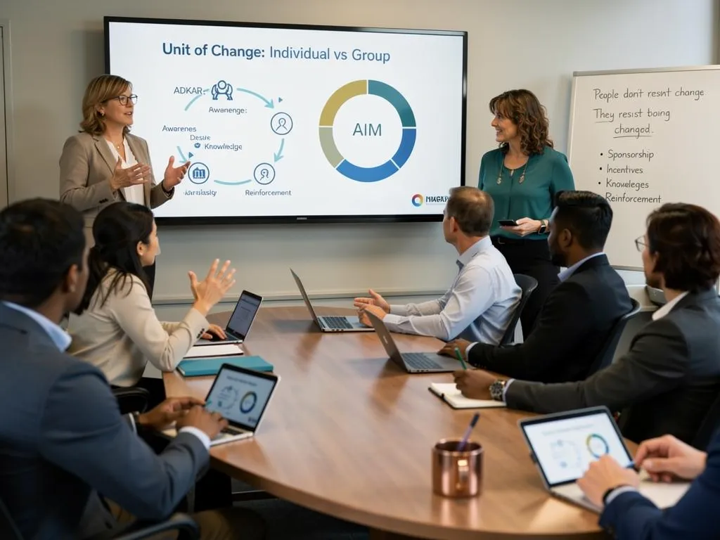 How AIM and ADKAR Define the Unit of Change