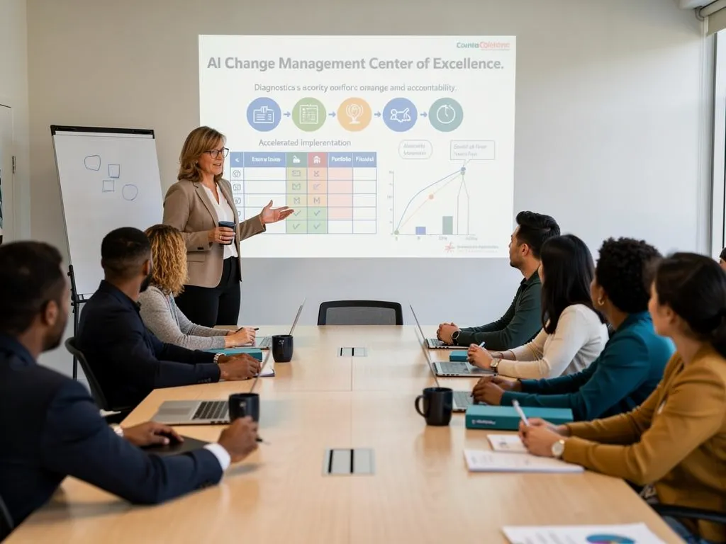 How Do You Design an Effective AI Change Management CoE Framework